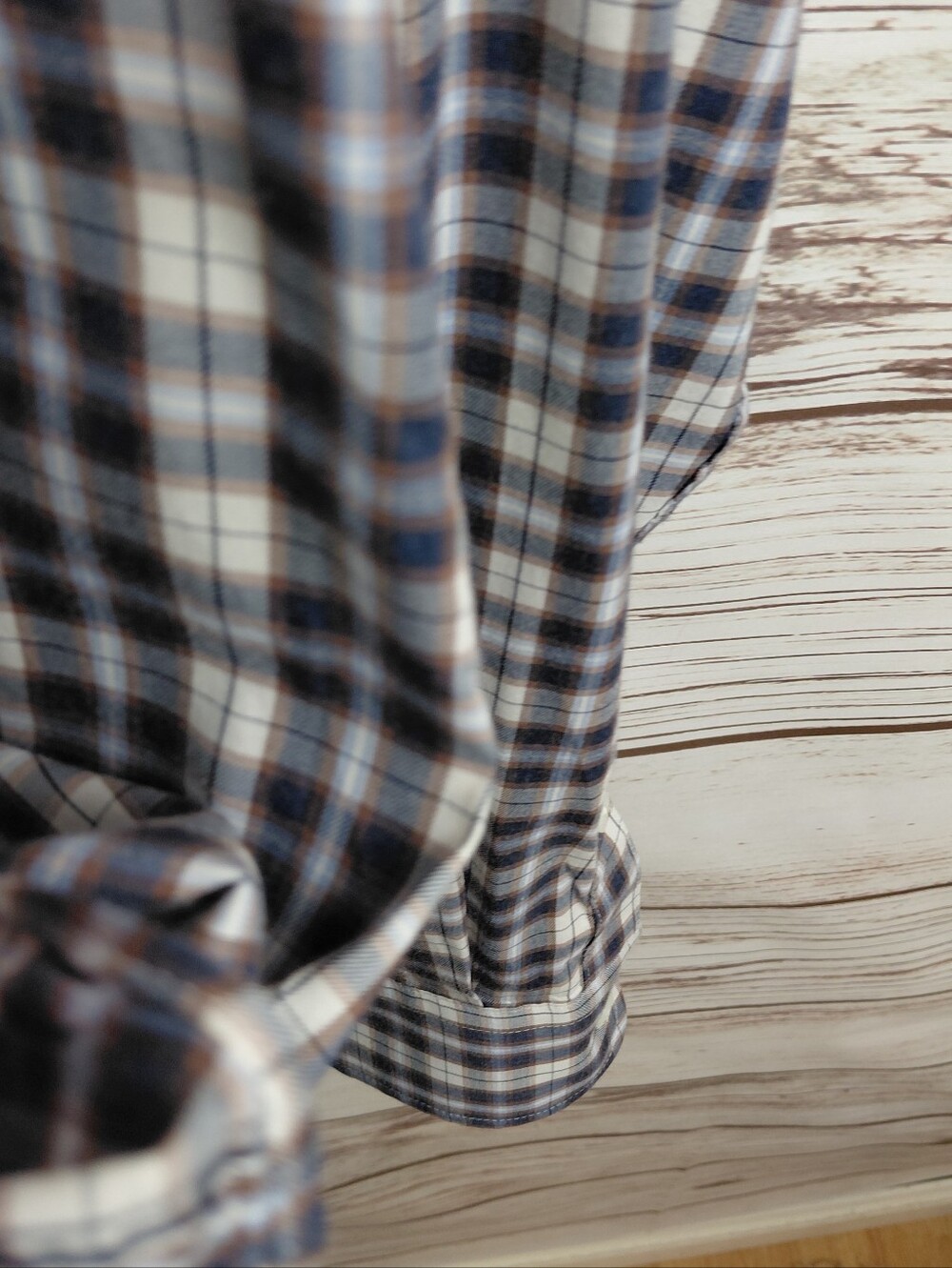 Faherty Mens Large Brown Plaid Long Sleeve The movement Button Down Shirt - Picture 8 of 12